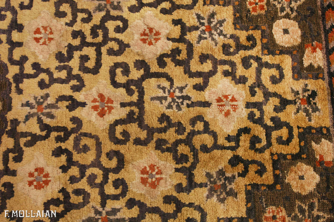 Teppich Chinesischer Antiker Ningxia Metall-Thread Souf n°:17335821